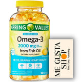 Spring Valley Omega 3: bouteille prête pour une routine quotidienne.