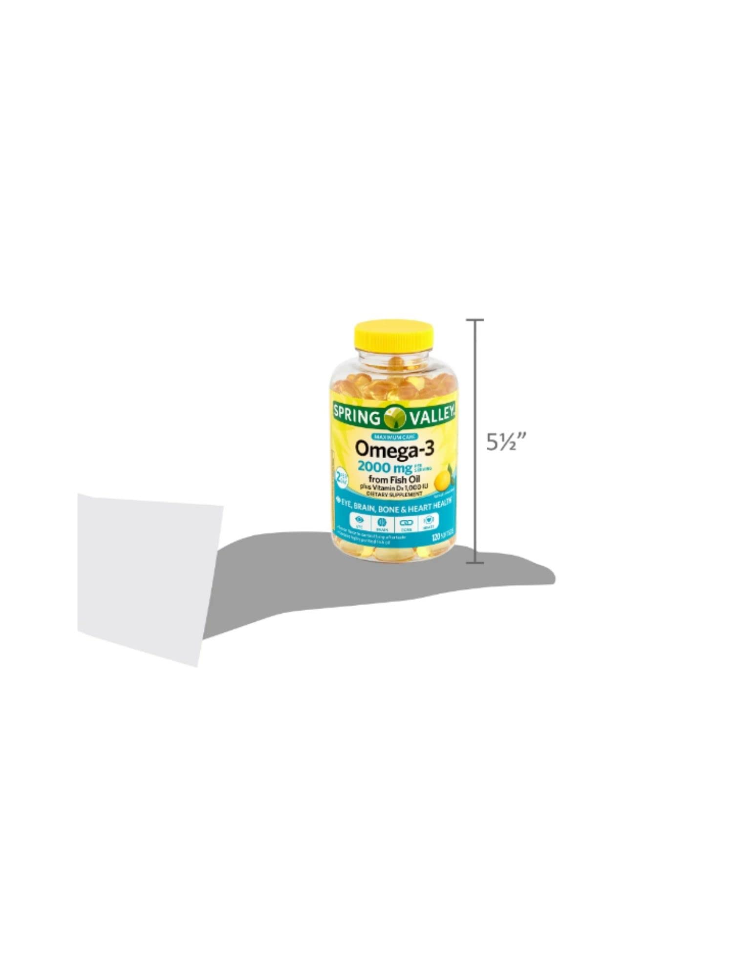 Spring Valley Omega-3 saveur citron naturel atténue le goût