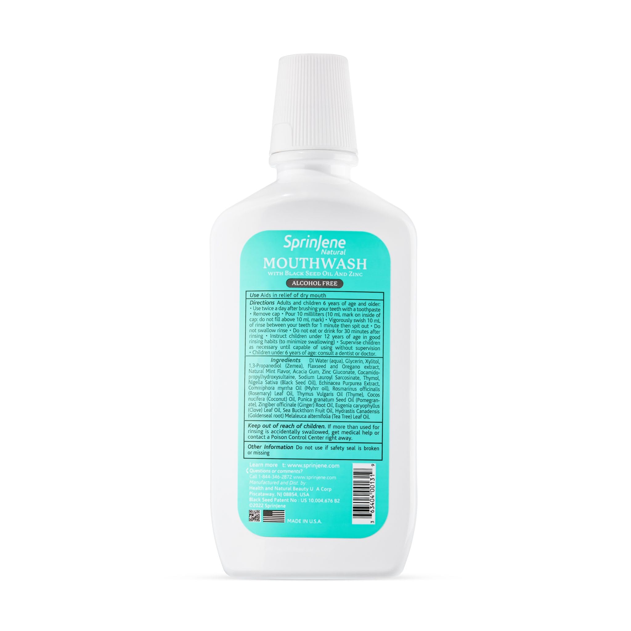 SprinJene Bain de Bouche Utilisation quotidienne — hydratation et équilibre buccal.