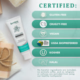Certifications vegan et cruelty-free sur l’emballage SprinJene.