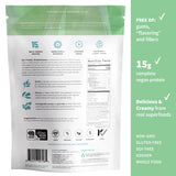 Ingrédients lucuma et gingembre, parfum doux dans Sprout Living Epic Protein.