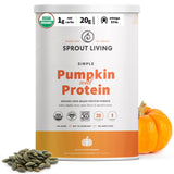 Sprout Living protéine de courge bio dans son emballage, idéale pour boissons protéinées végétales.