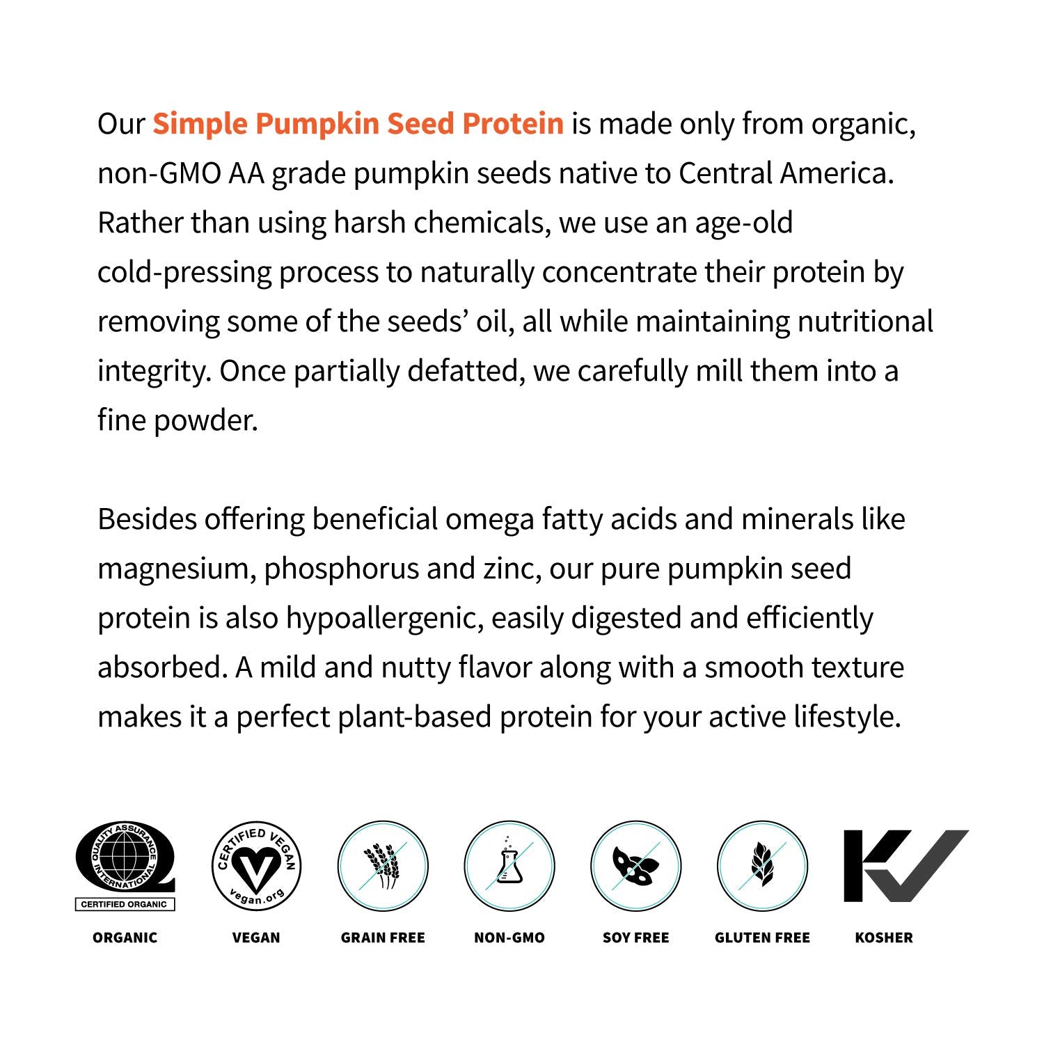 Sprout Living protéine de citrouille pour cuisine saine et gourmande au quotidien.