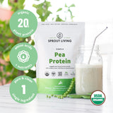Ingrédients non OGM et sans produits laitiers dans Sprout Living Protéine Pois