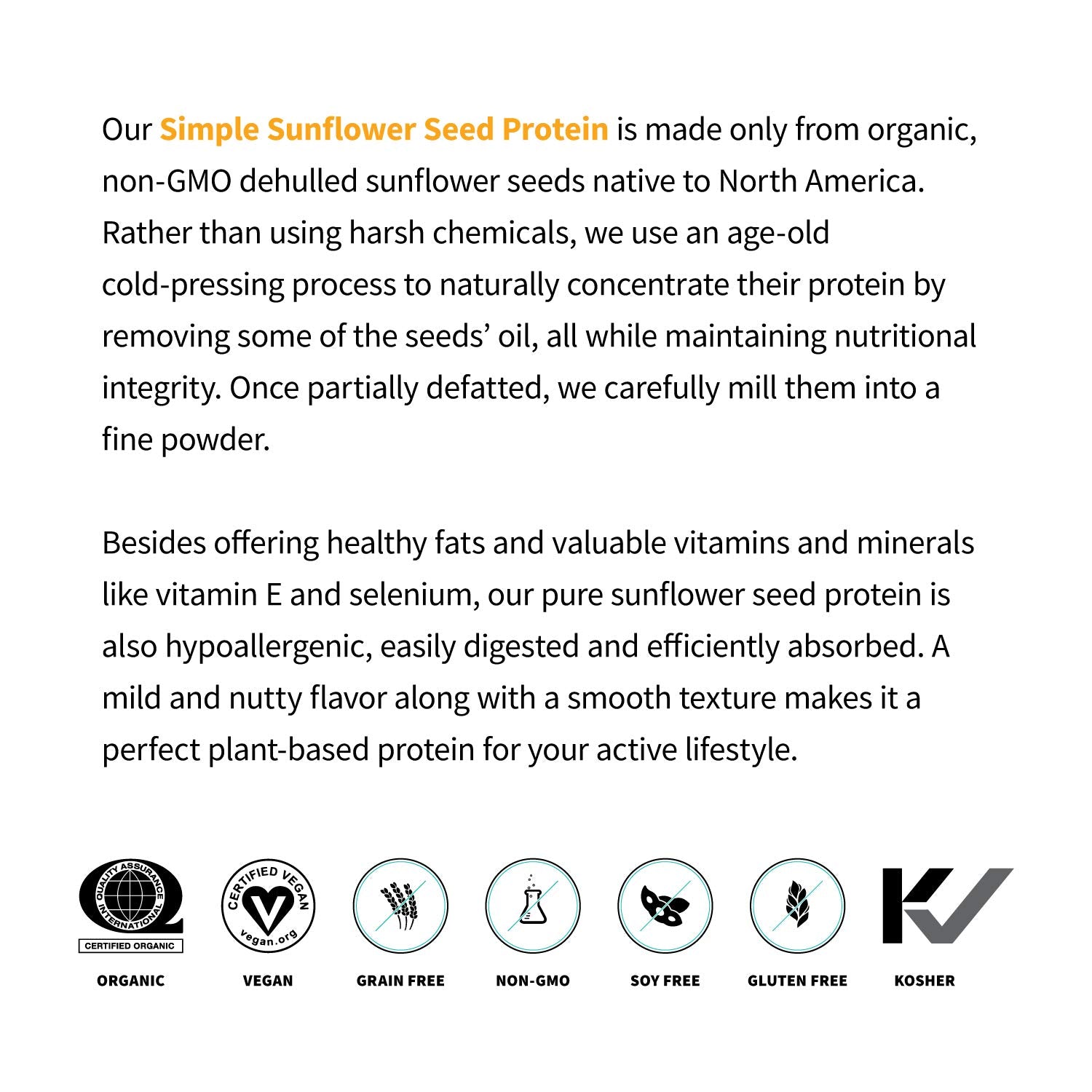 Sprout Living Protéine Tournesol: sans arômes artificiels et sans lactose