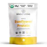 Sprout Living Protéine Tournesol Simple: poudre pure pour shakes protéinés riches