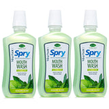 Spry bain de bouche xylitol sans fluorure, haleine fraîche et douceur.