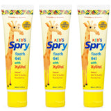 Spry dentifrice naturel bébé et enfants, visuel Fraise-Banane, sans fluorure pour l'hygiène quotidienne.