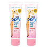 Spry dentifrice xylitol sans fluor pour bébés — emballage attrayant.