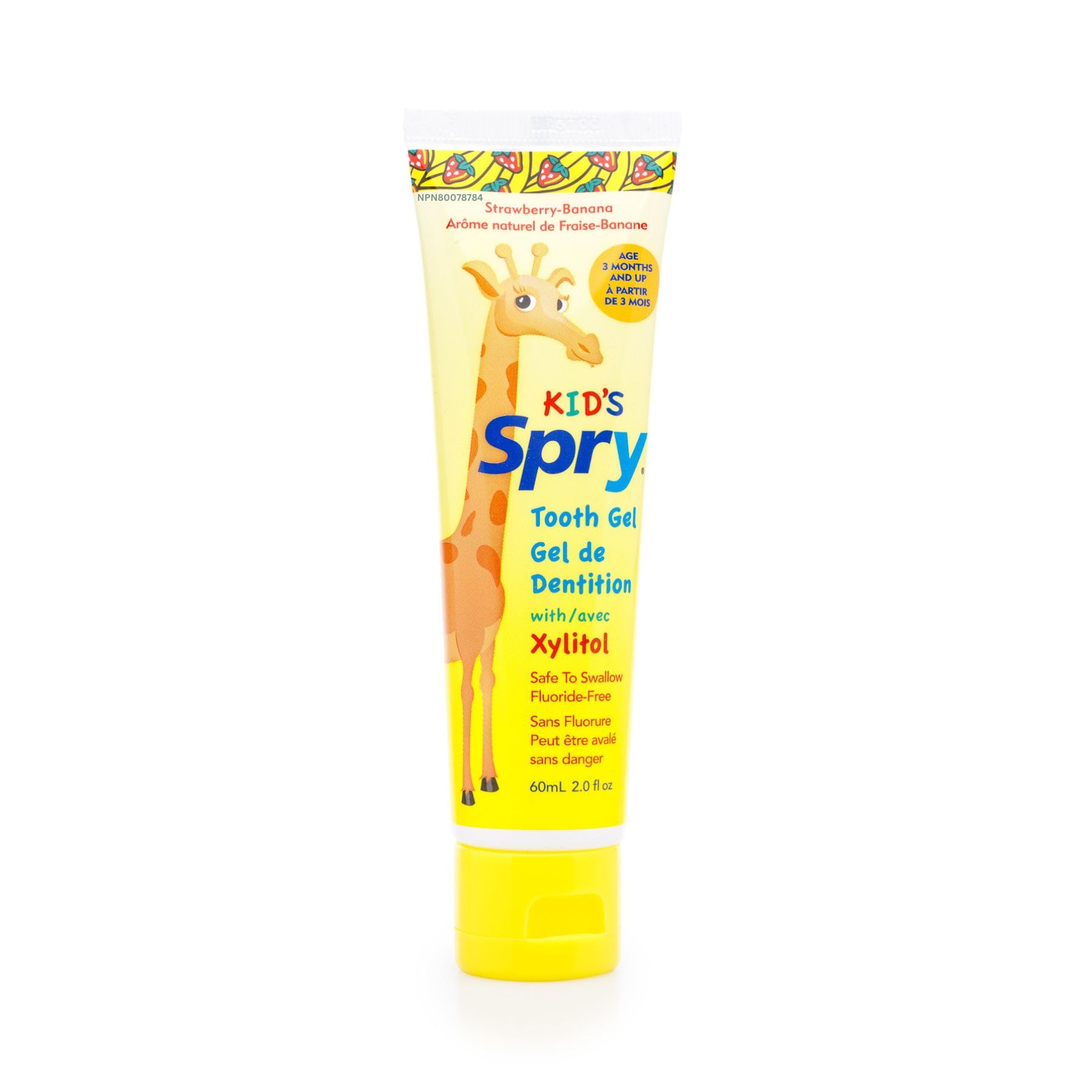 Spry dentifrice Xylitol bébé – pack de six, démarrage facile de l'hygiène buccale.