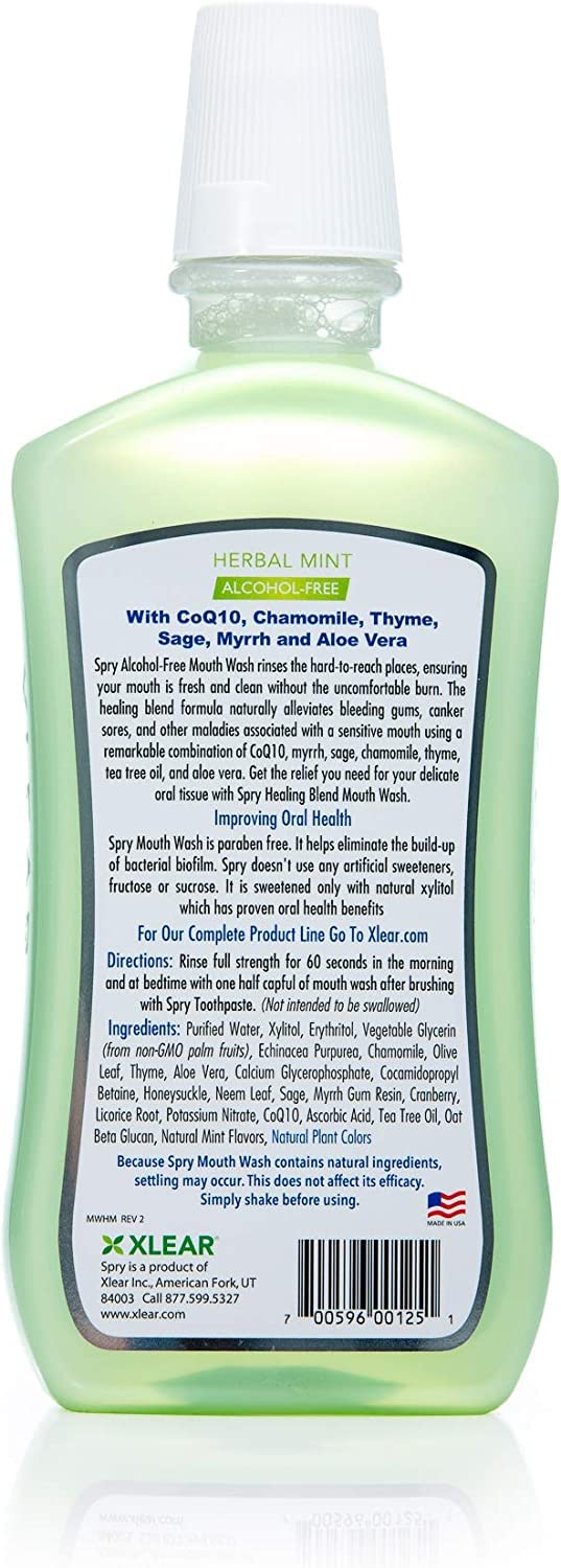 Paquet de 3 bouteilles Spry bain de bouche, pratique pour la famille.