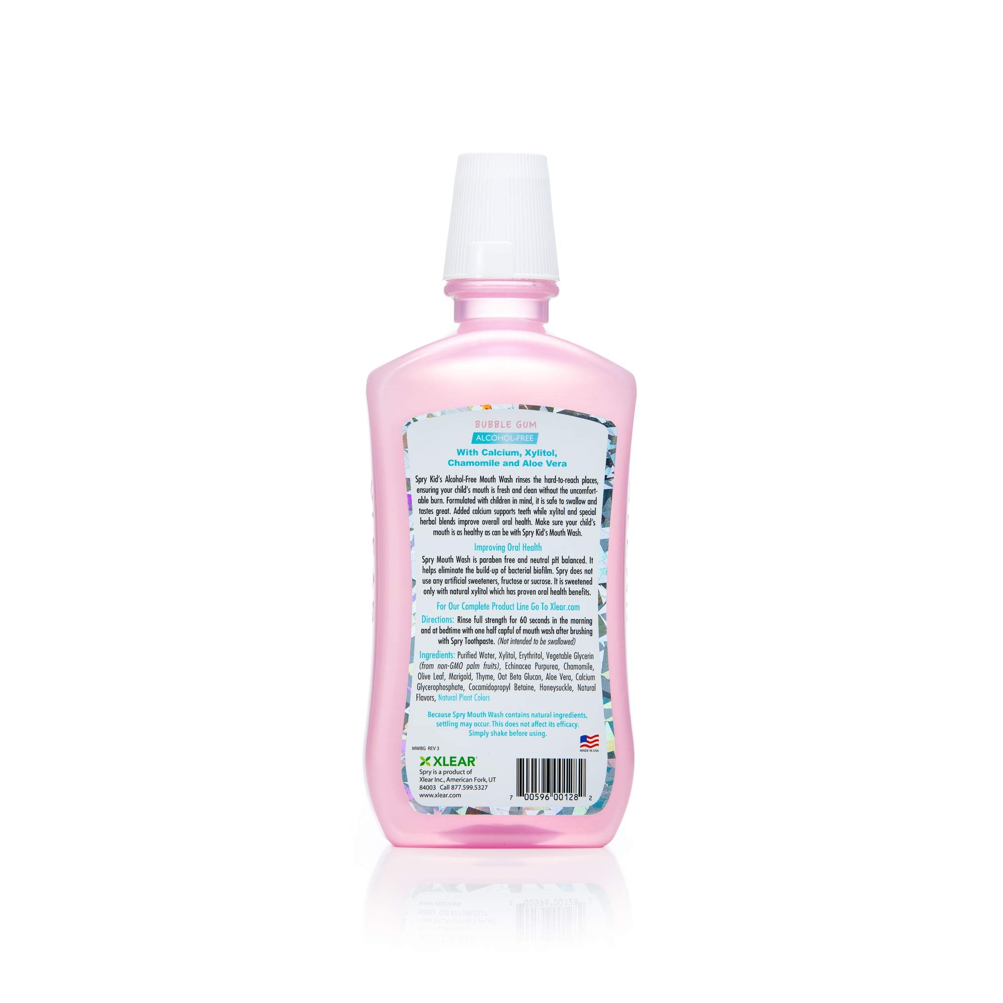 Versement de Spry, bouteille en action, saveur gomme-balloune.