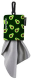 Chiffon SPUDZ Classic microfibre dans son étui clip pour un accès rapide