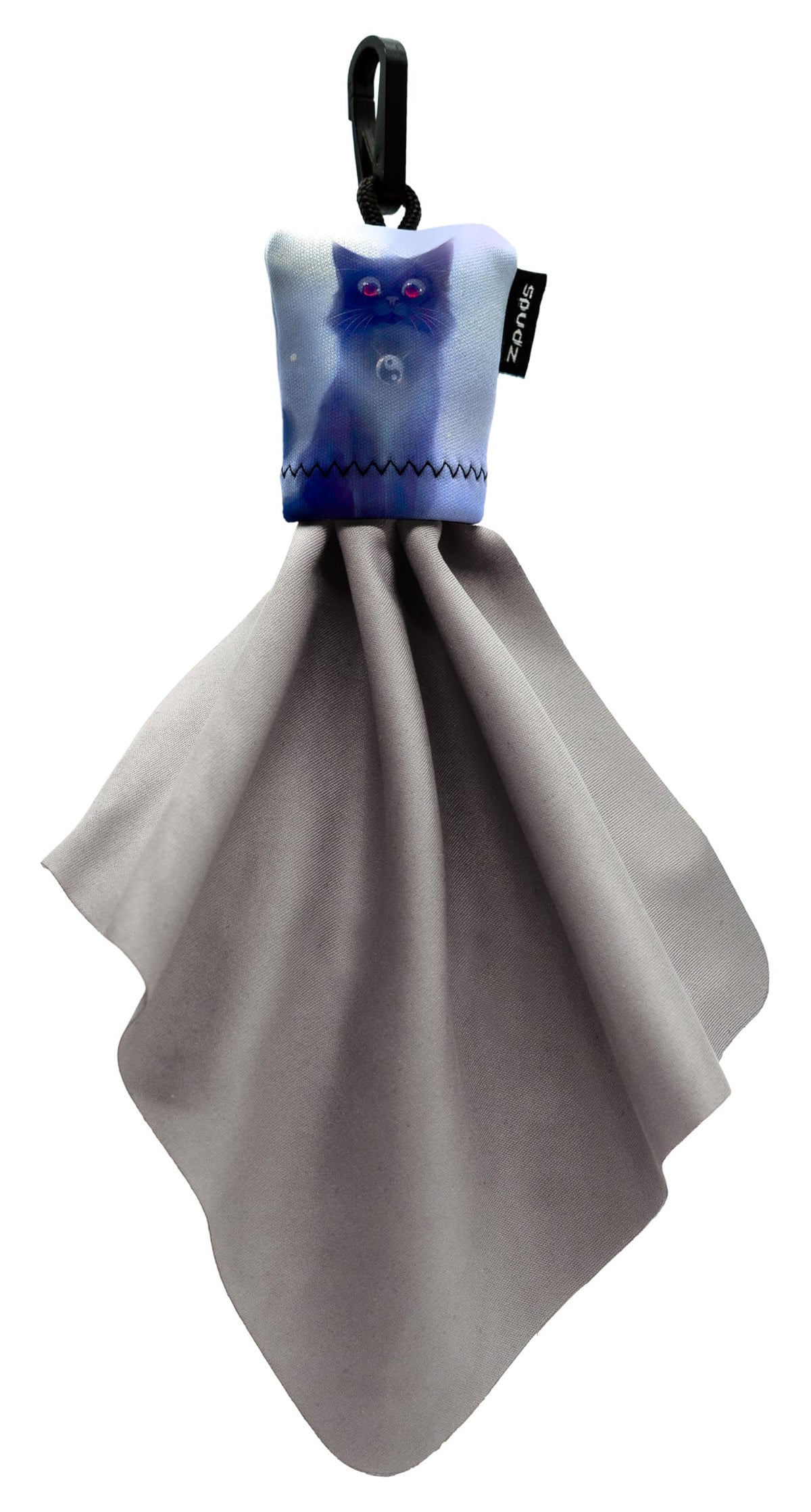 SPUDZ lentilles nettoyage microfibre avec clip-poches, pratique en déplacement