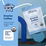 Café lavement Squatty Potty moulu fin Pérou pour utilisation à domicile
