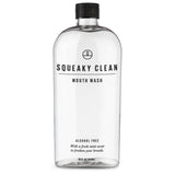 Squeaky Clean bouteille sans alcool pour rinçage doux et frais.