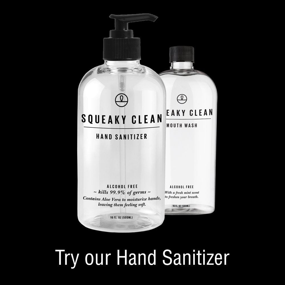 Squeaky Clean verre-doseur integre, utilisation précise et pratique.