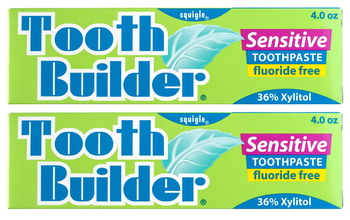 Squigle Tooth Builder, emballage pack de 2 tubes, pratique.