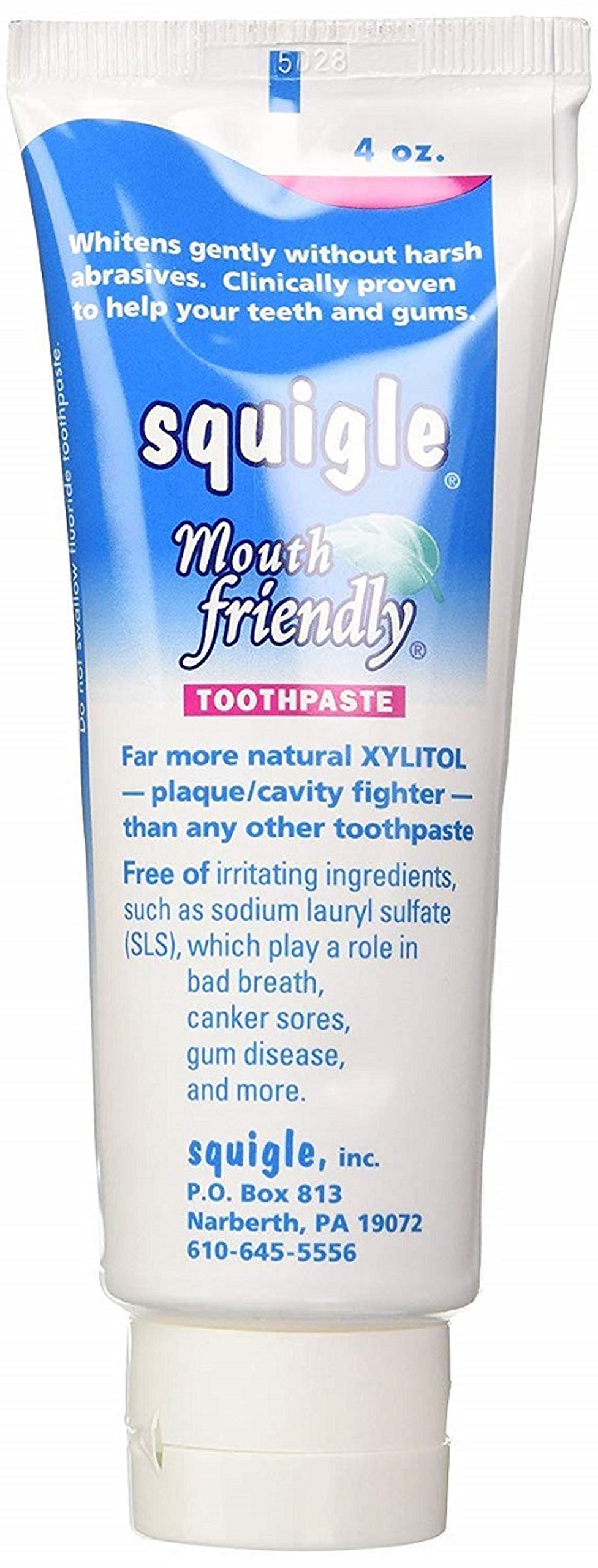 Squigle contient 36% de xylitol, pouvant limiter l'accumulation de plaque.