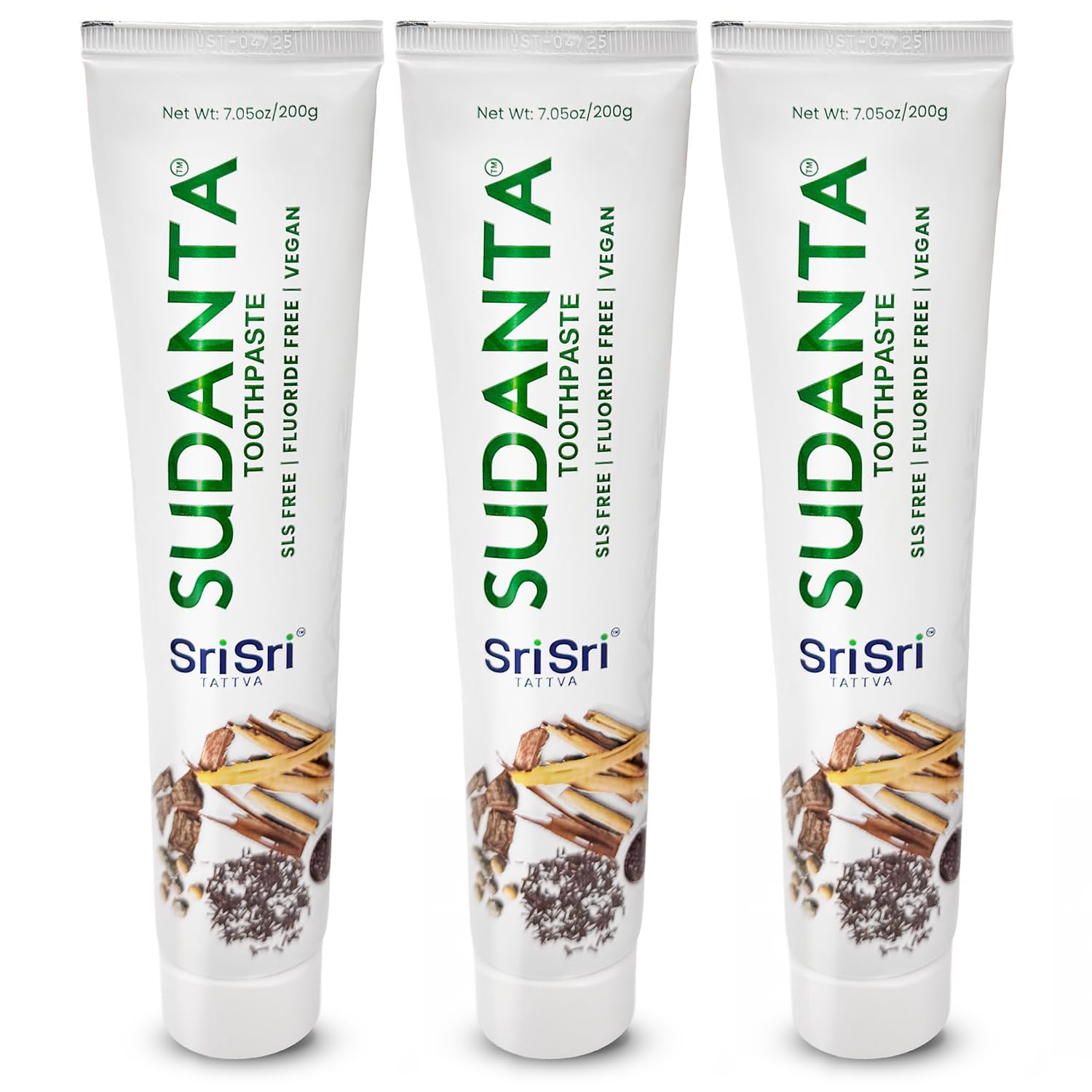 Sri Sri Tattva Sudanta, pâte-dentifrice-herbal, fraîcheur durable et soin des gencives.