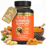 SS Sleeve Stars bouteille curcumine et curcuma, soutiens potentiels à la mobilité.