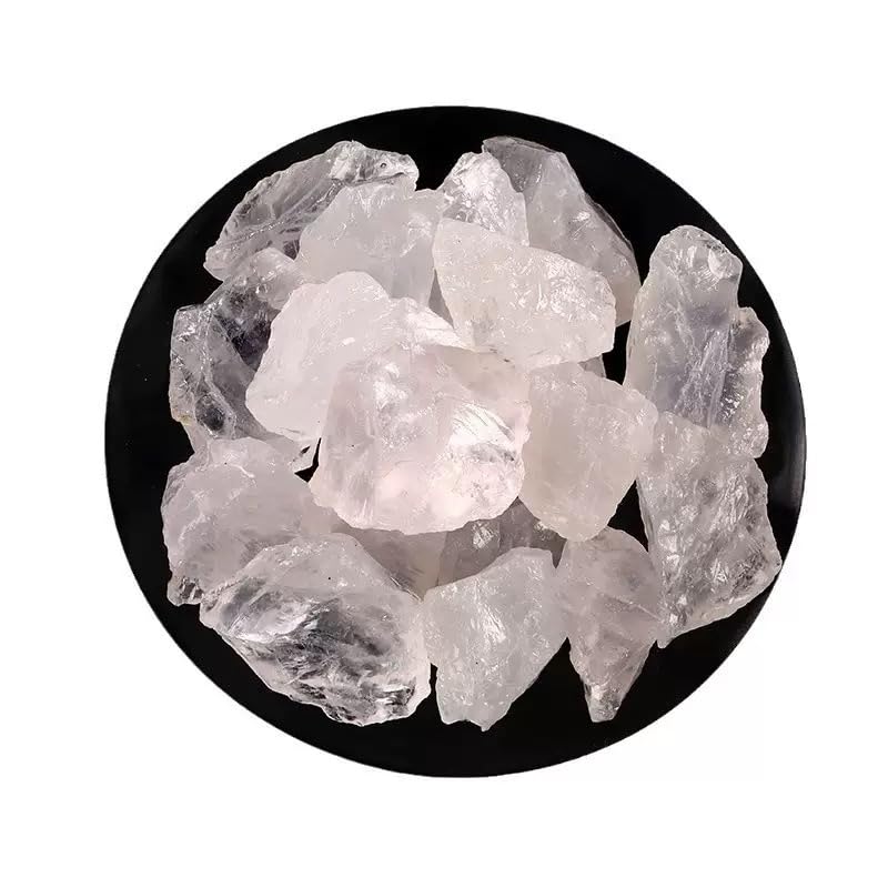 SSAKUGGI Quartz clair brut – cristaux bruts sur table, décor élégant et calme