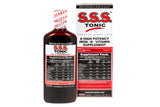 S.S.S. Tonic: bouteille et étiquette visibles, soutien nutritionnel potentiel.