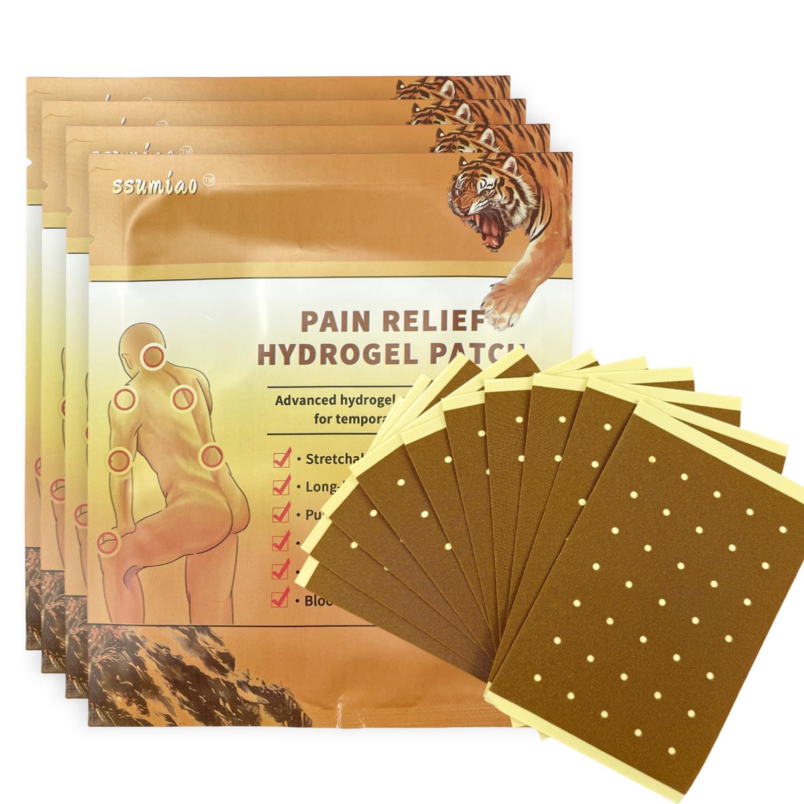 Patch Ssumiao pour douleur du cou avec chaleur ciblée et douceur d’application.