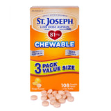 St. Joseph Aspirin 81 mg comprimés orange à mâcher, facilité d'utilisation.