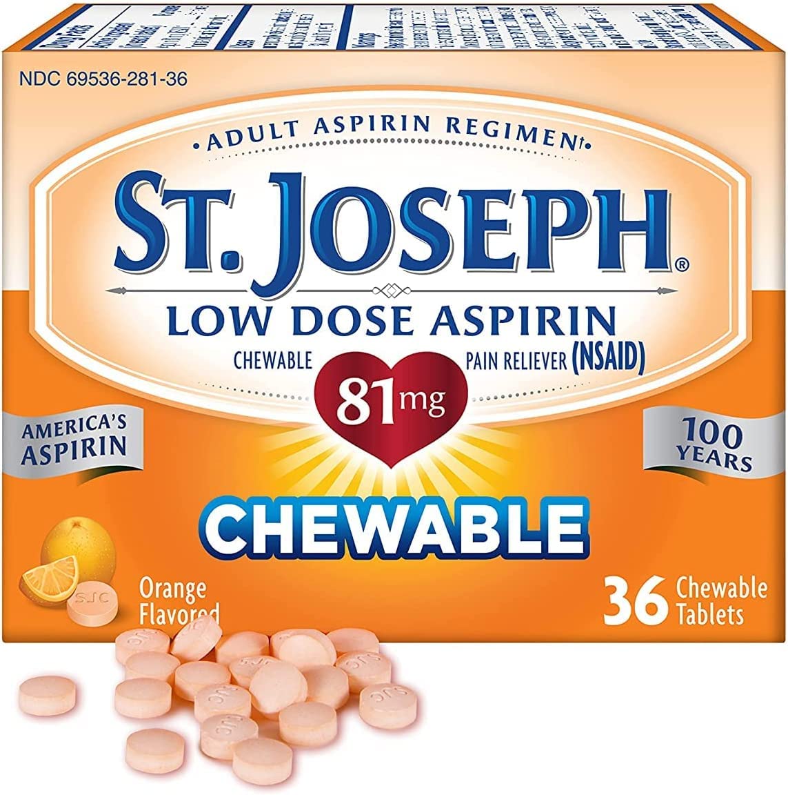 Vue d'ensemble du pack triple St. Joseph Aspirine, pratique pour voyages et domicile.