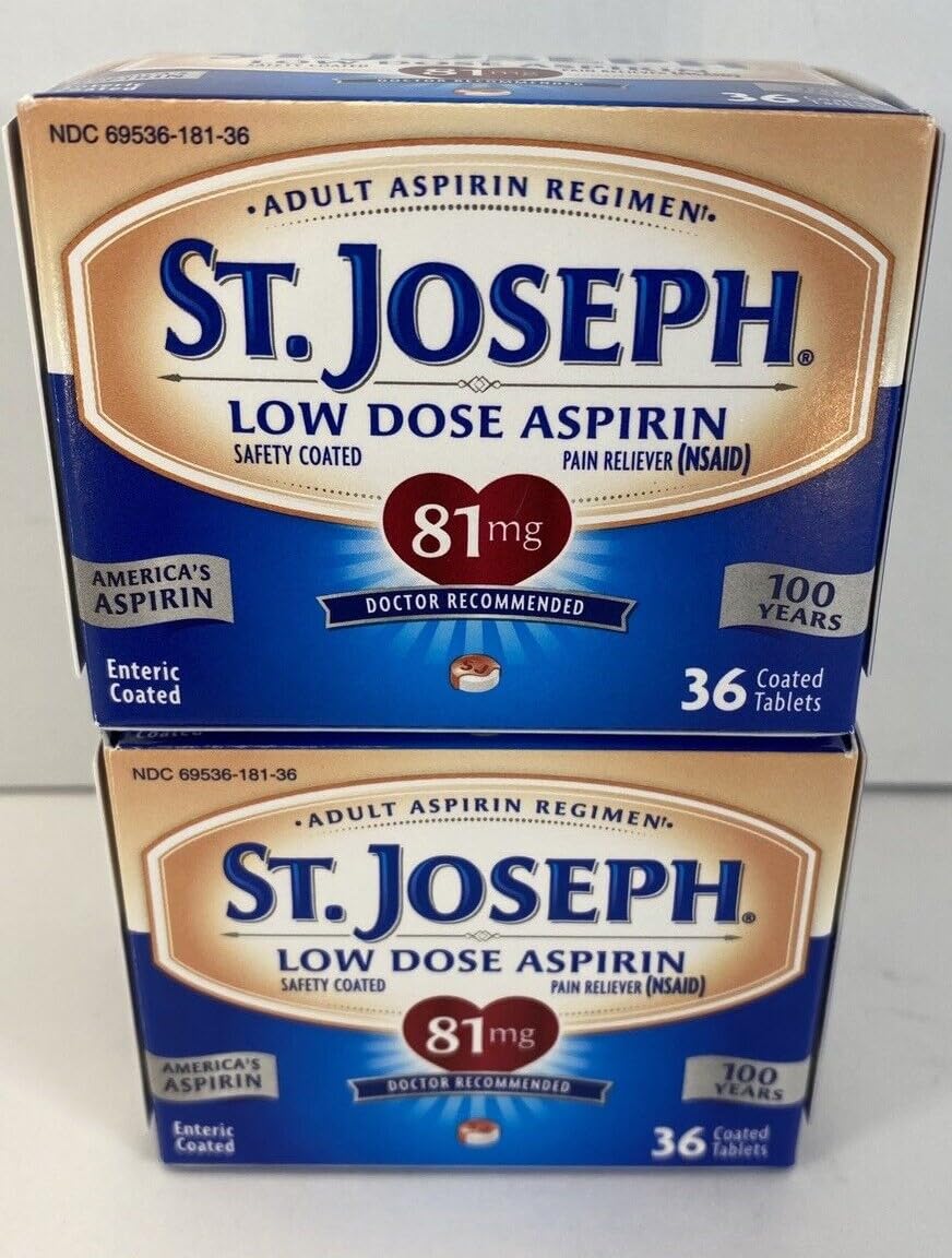 St. Joseph - comprimé entérique en bouteille 36 comprimés, facile à ranger.