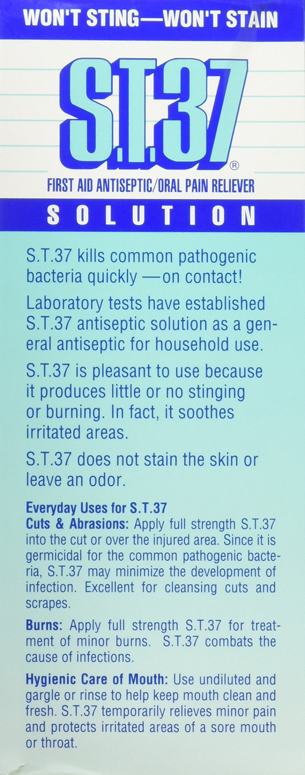 S.T.37 Solution buccale — usage quotidien pour irritations mineures.