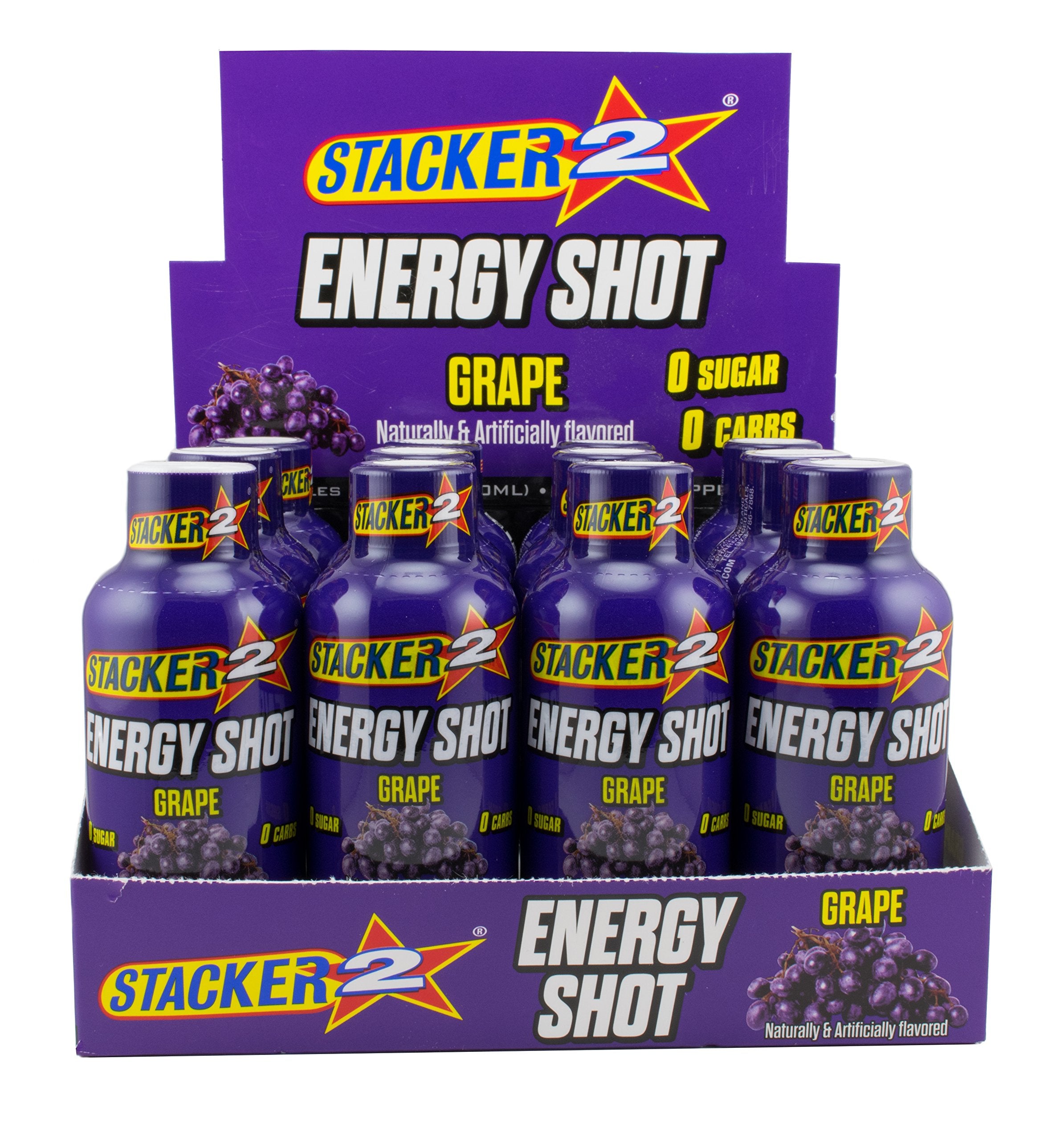 Stacker 2 saveur raisin: dose énergie pratique pour le bureau et les déplacements
