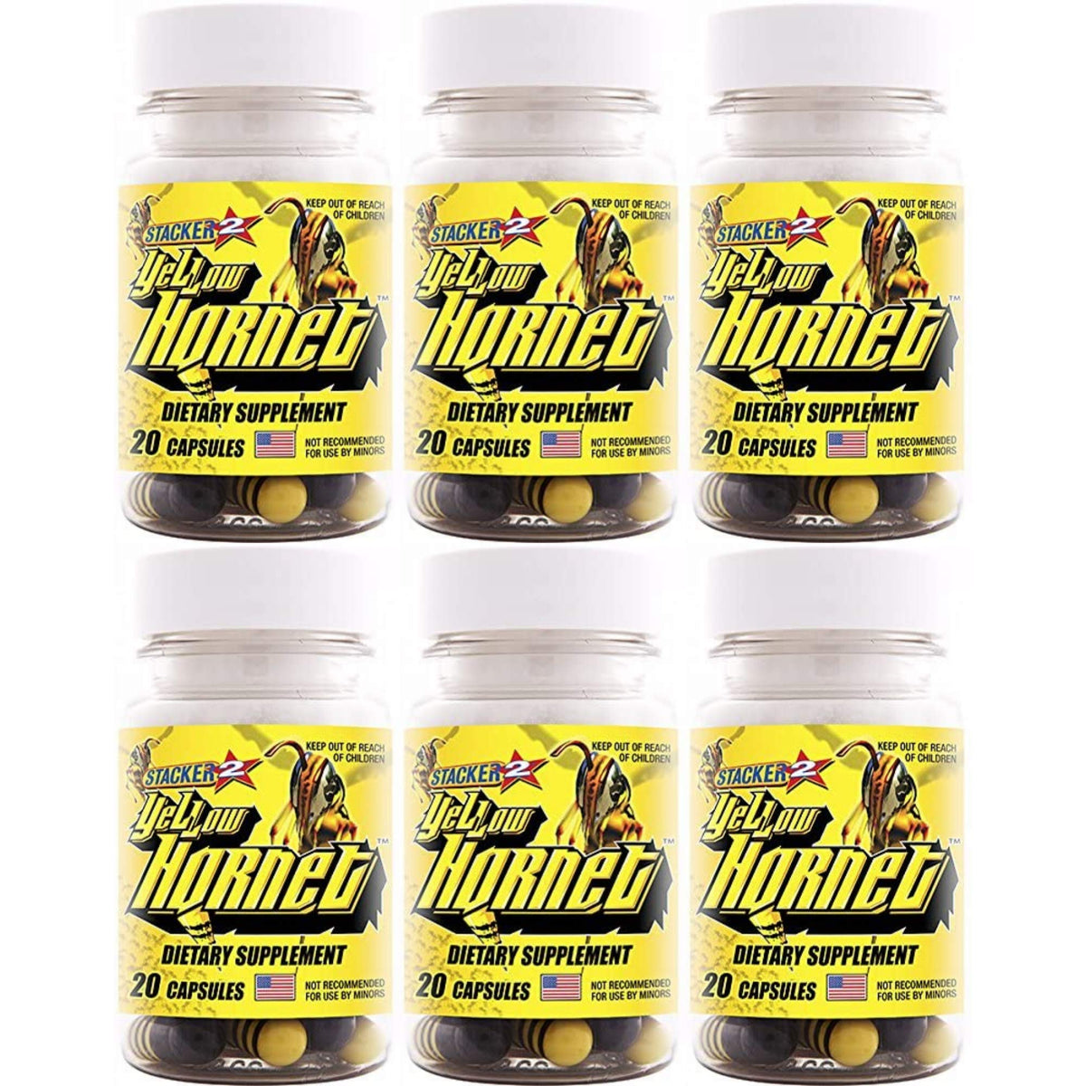 STACKER 2 Yellow Hornet : bouteille prête pour booster l énergie au quotidien.