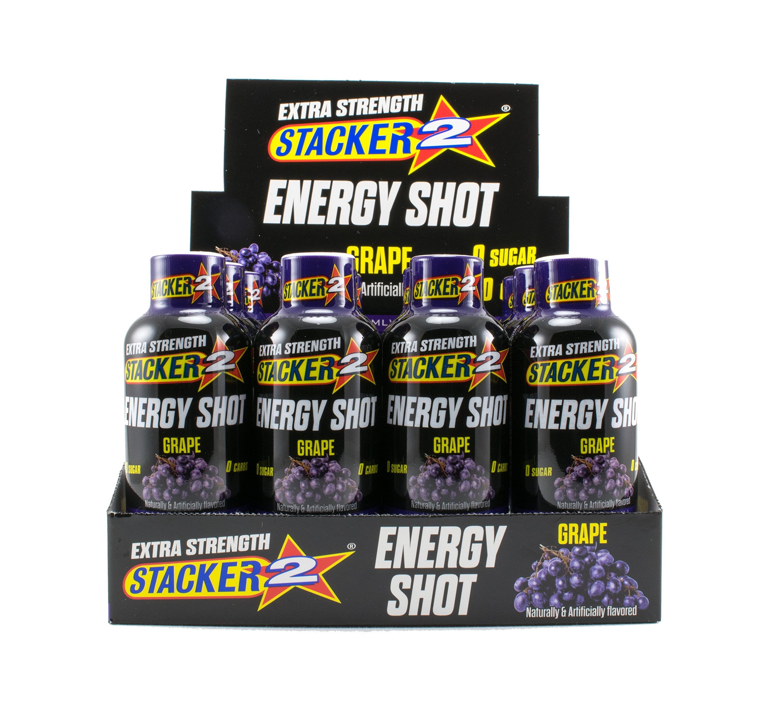 Stacker2 shot énergie extrême raisin, boost rapide pour le travail et les études.