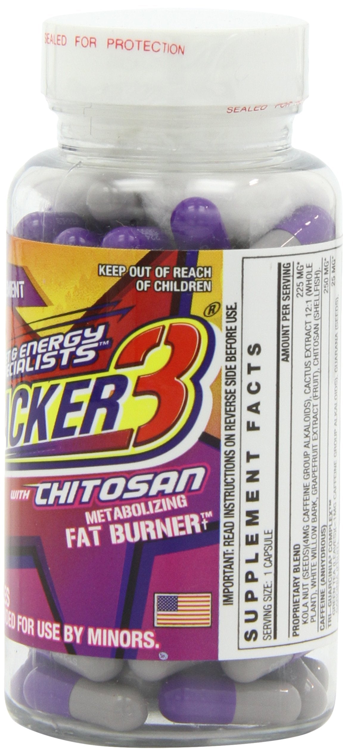 Capsules Stacker3 thermogeniques, soutien potentiel a l energie et a l endurance