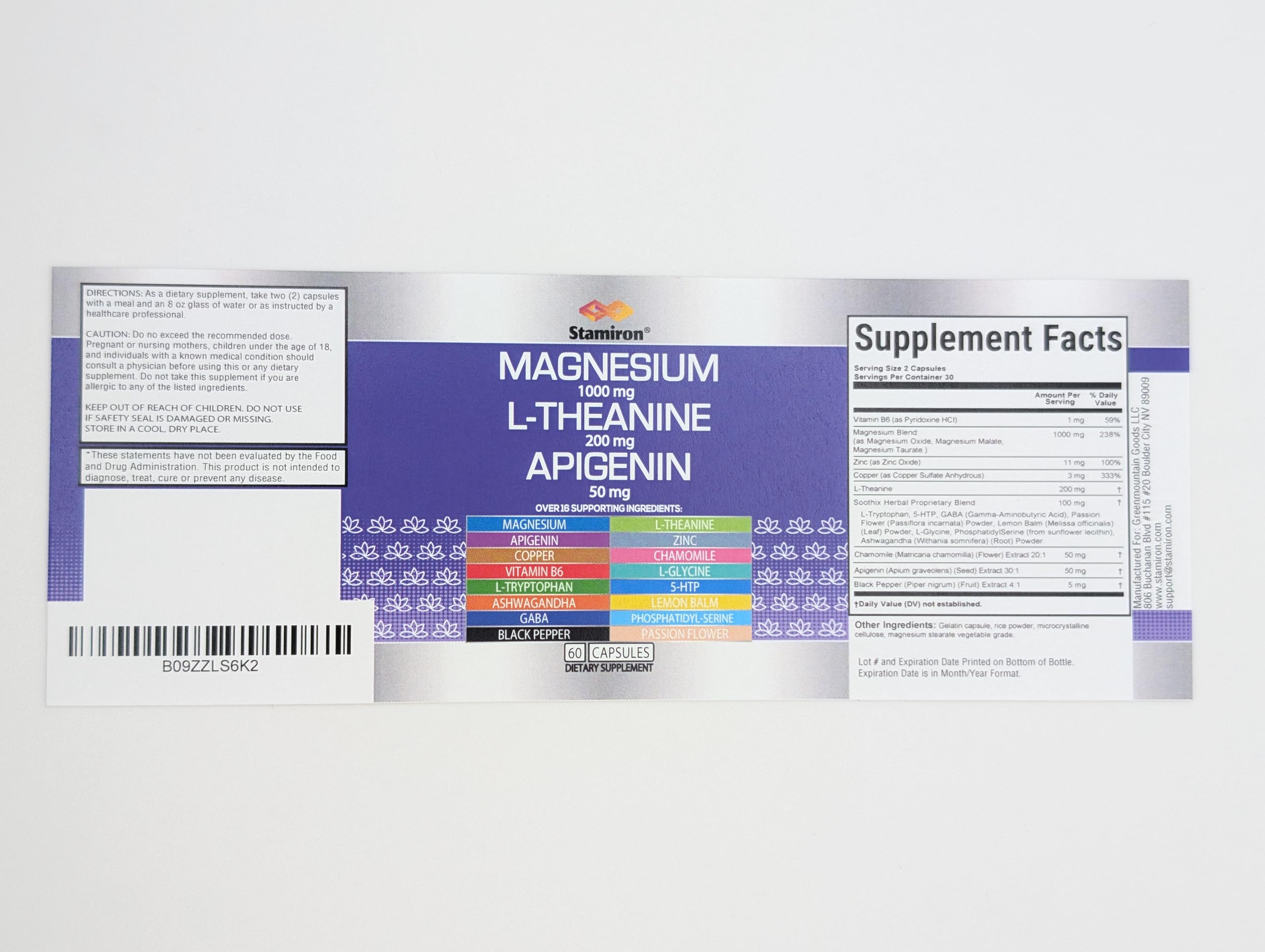 Stamiron Qualité USA — laboratoire certifié et fabrication locale.