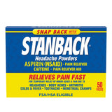 Stanback Poudre – emballage original, soulagement temporaire possible pour douleurs légères.