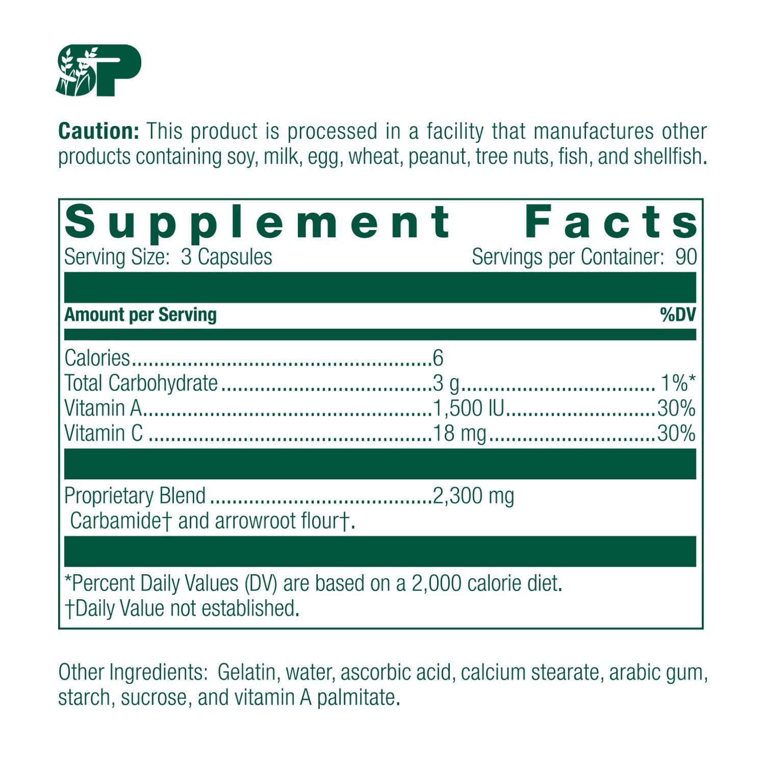 Capsules Standard Process A-C Carbamide riches en vitamine A