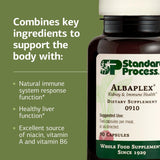 Albaplex tableau-vitamines—mise en scène des vitamines A, B6 et C.