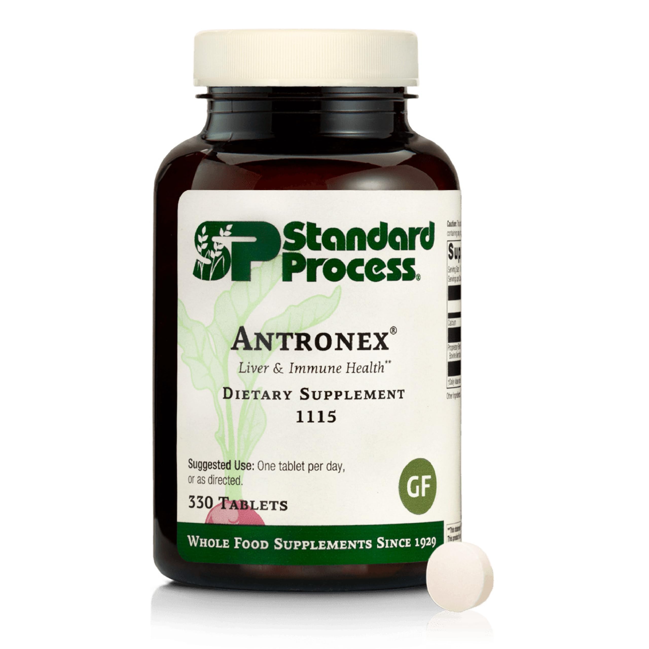 Standard Process Antronex, bouteille 330 tablettes, pratique pour une supplémentation quotidienne.