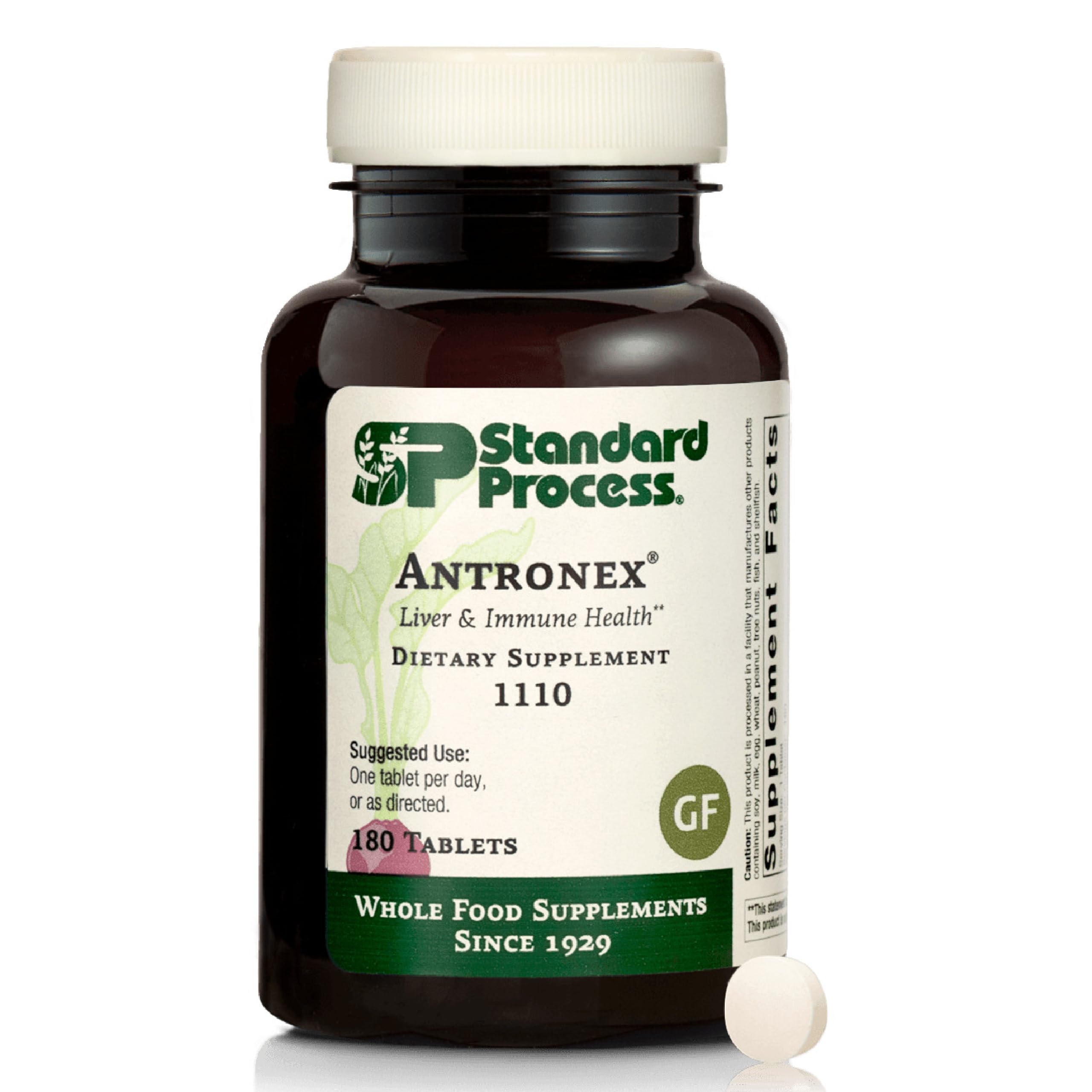 Standard Process Antronex flacon pour soutenir le foie et le confort digestif.