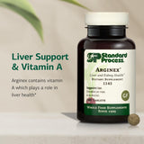 Arginex sarrasin, grains visibles, source naturelle de nutriments potentiels.