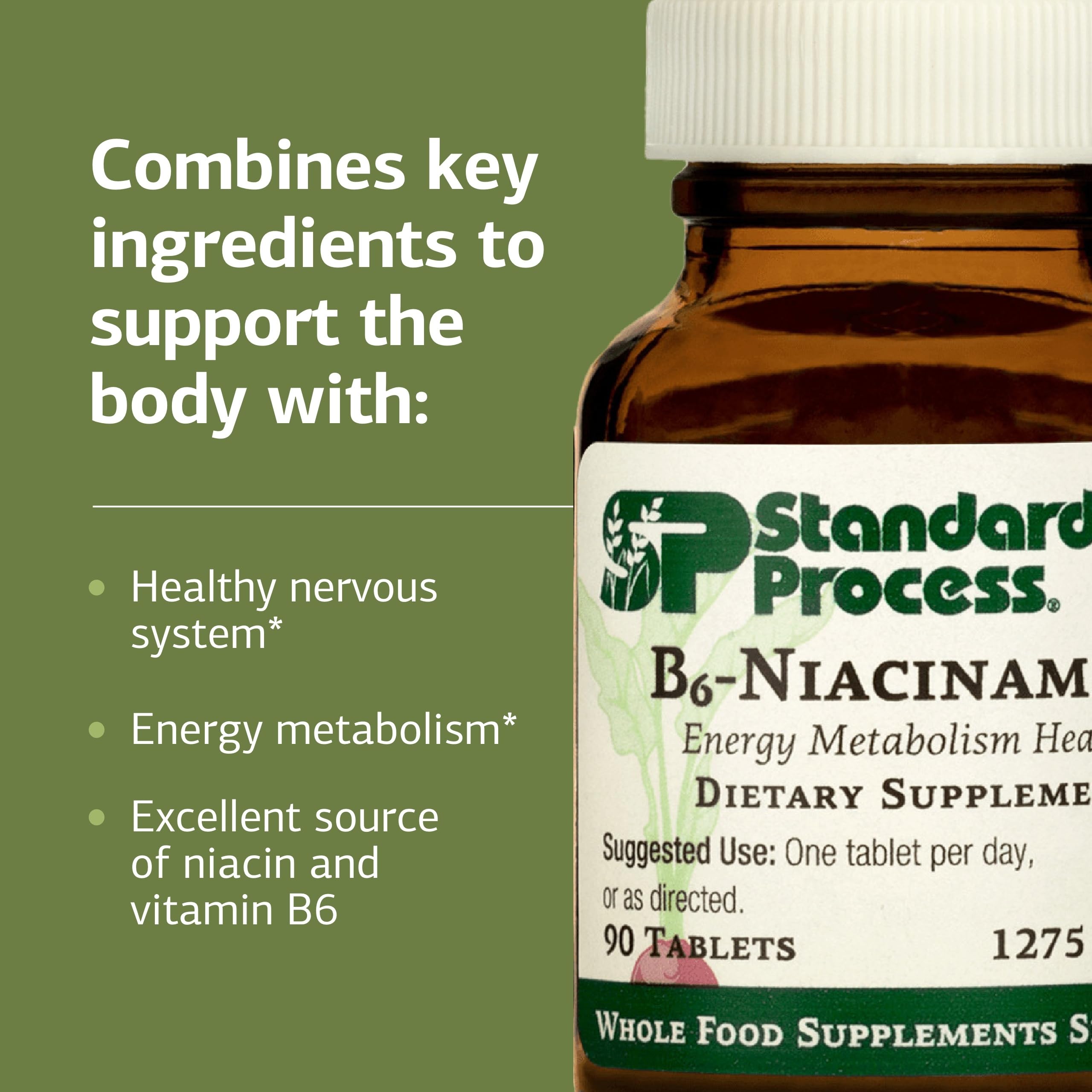 Standard Process B6-Niacinamide emballage du produit.