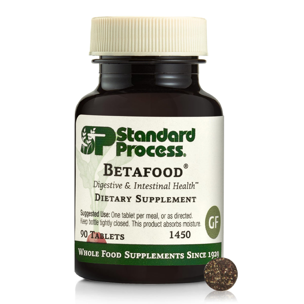 Standard Process Betafood boîte et étiquette visibles soutien potentiel à la digestion
