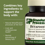 Standard Process Betafood étiquette claire sans gluten ni produits laitiers