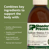 Standard Process Calamar Omega-3 Liquide, doseur intégré facilitant le dosage quotidien.