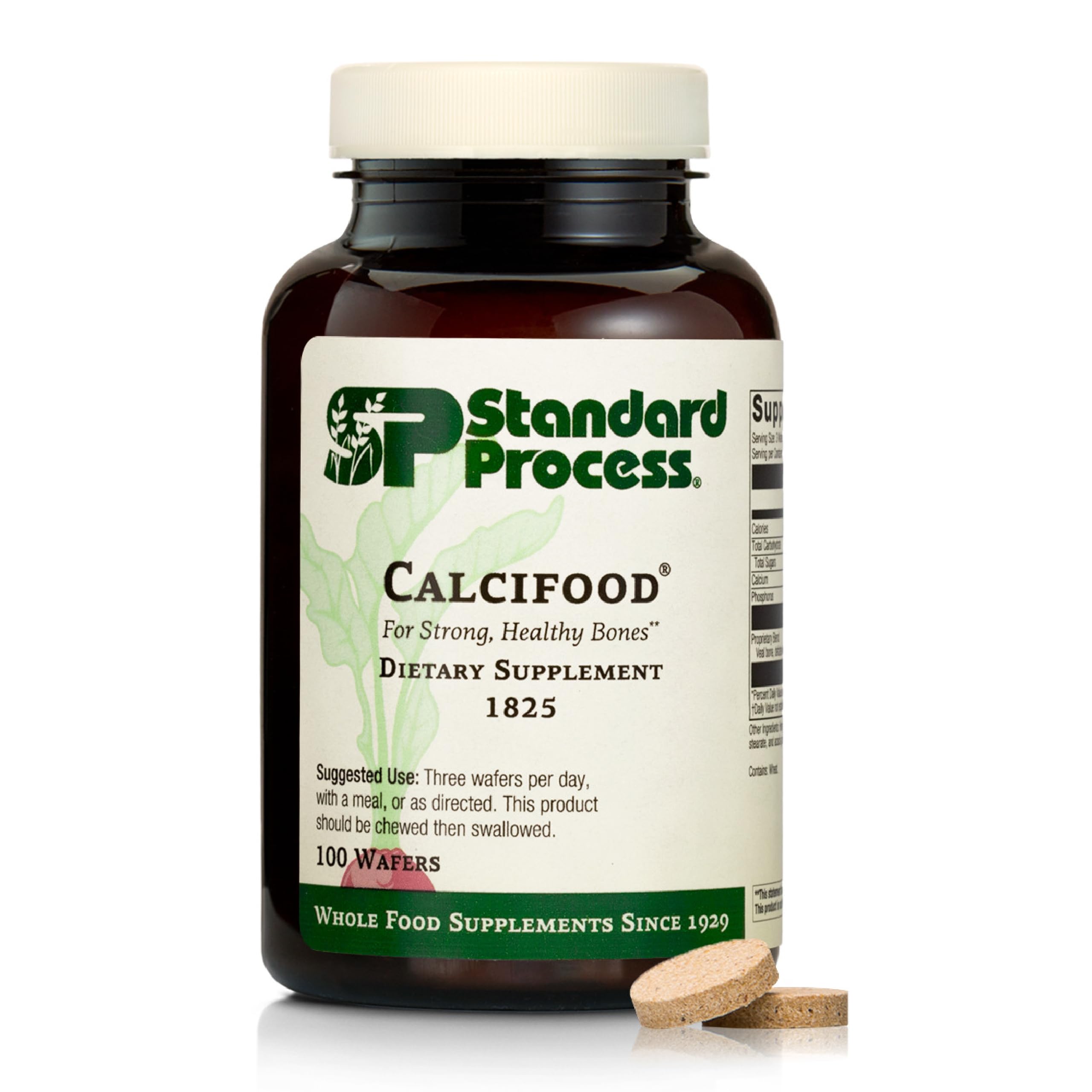 Calcifood Standard Process: pastilles calcium, soutien quotidien de l’ossature.