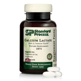 Calcium Lactate Standard Process – bouteille avec comprimés végan, soutien osseux potentiel