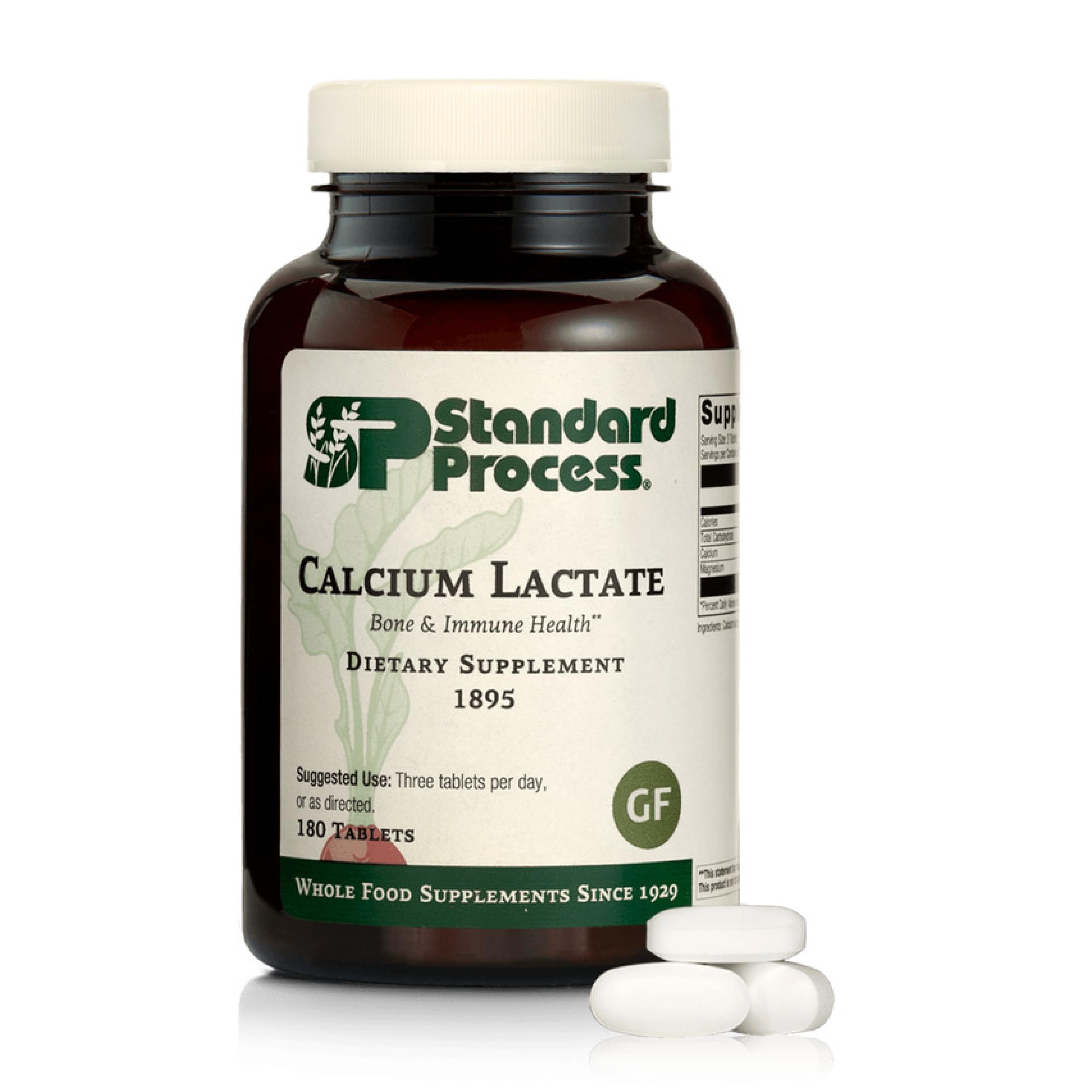Standard Process Calcium Lactate - Bouteille: soutien potentiel à la densité osseuse et à la résistance